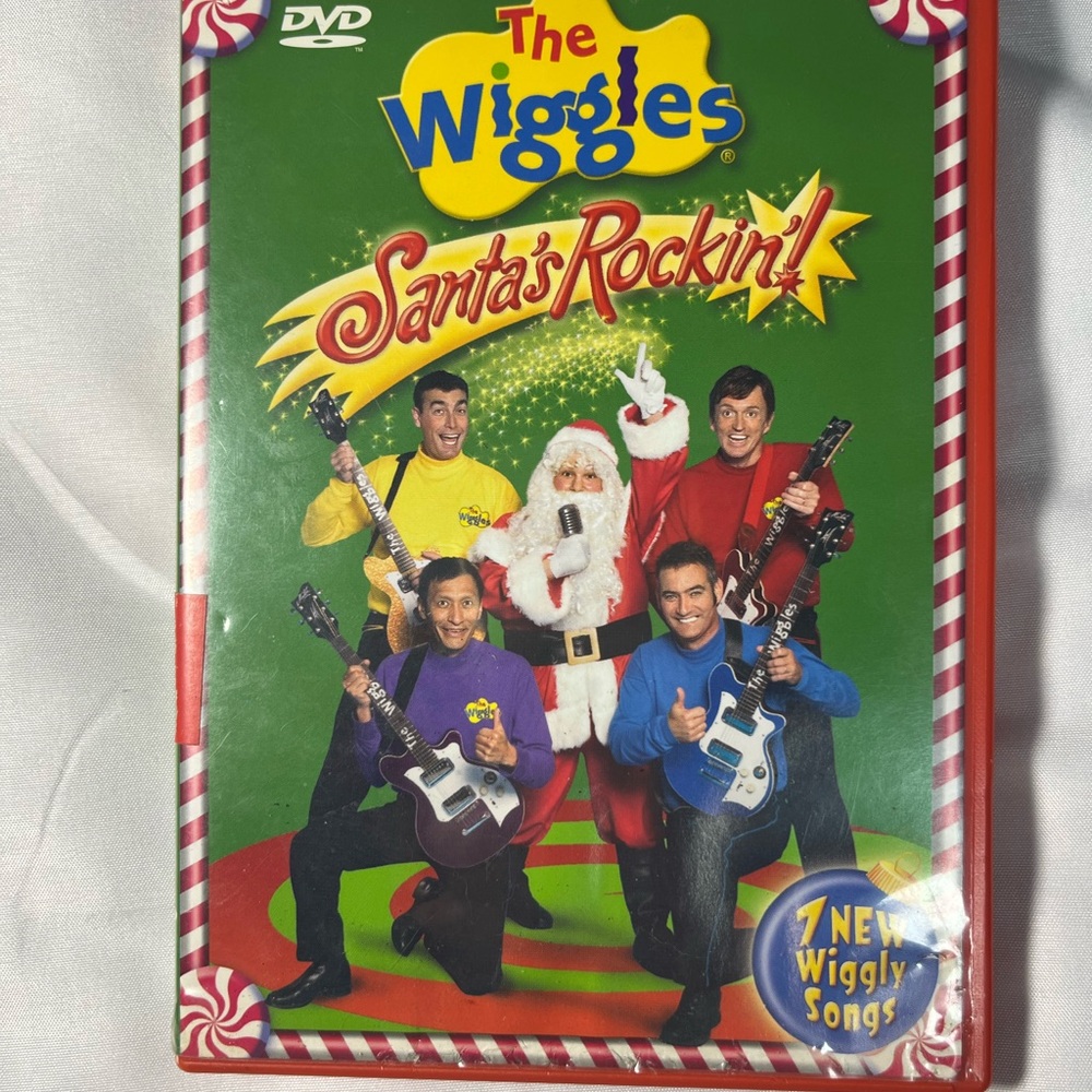 Vintage The Wiggles Santa’s Rockin‎ DVD 2004 Kids Holiday Music 7 Songs